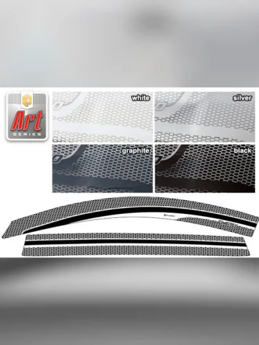 Ветровики дверей Серия Art графит Chery Tiggo 8 Pro Max 1 поколение,джип/suv, 5 дв. 10.2021-н.в.