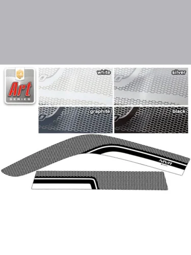 Ветровики дверей Серия Art графит Chevrolet Niva  2001-2009