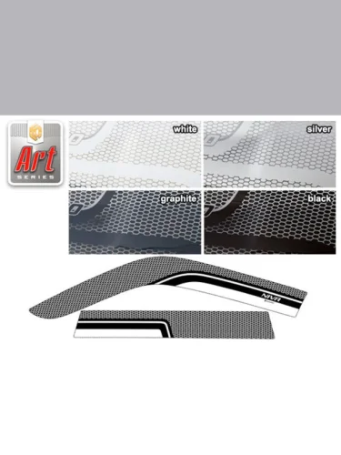 Ветровики дверей Серия Art графит Chevrolet Niva  2009–н.в.