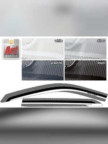 Ветровики дверей Серия Art графит FAW Bestune T77 SUV 2018 - н.в.