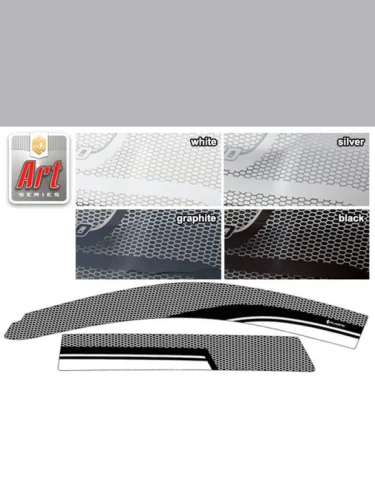 Ветровики дверей Серия Art графит Great Wall Hover H3  2009–н.в.