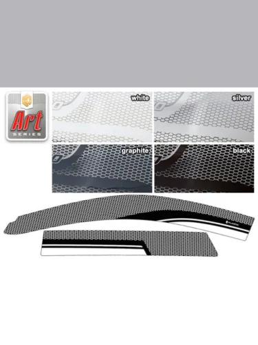 Ветровики дверей Серия Art графит Great Wall Hover H5  2011–н.в.