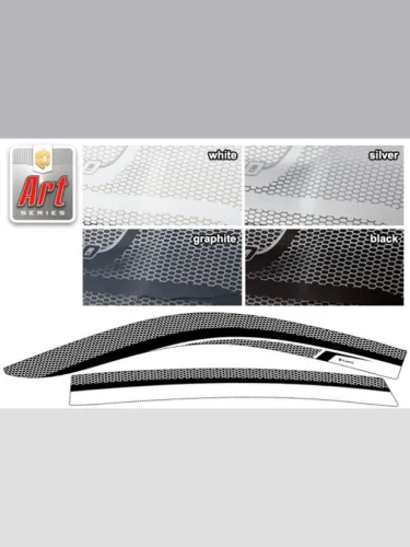 Ветровики дверей Серия Art графит Haval F7x  2019-н.в.