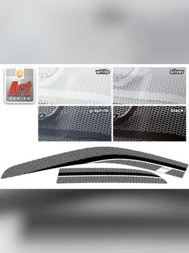 Ветровики дверей Серия Art графит Honda Accord  1997-2001