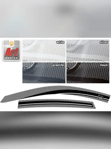 Ветровики дверей Серия Art графит Honda CR-V  2009-2012