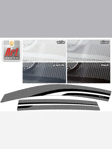 Ветровики дверей Серия Art графит Honda CR-V  2012–2017