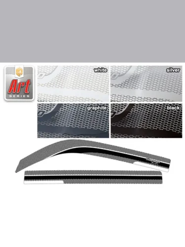 Ветровики дверей Серия Art графит Honda Stepwgn  2003-2005