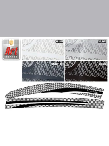 Ветровики дверей Серия Art графит Kia Sportage  2011–2015