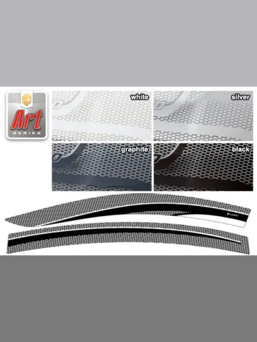 Ветровики дверей Серия Art графит Mazda 6 седан 2012–н.в. 