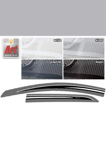 Ветровики дверей Серия Art графит Mazda Demio  2007-2014