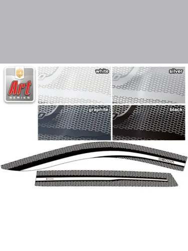 Ветровики дверей Серия Art графит Omoda C5 I поколение 2021 - н.в.