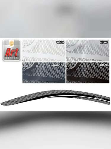 Ветровики дверей Серия Art графит Opel Astra  2004-2011