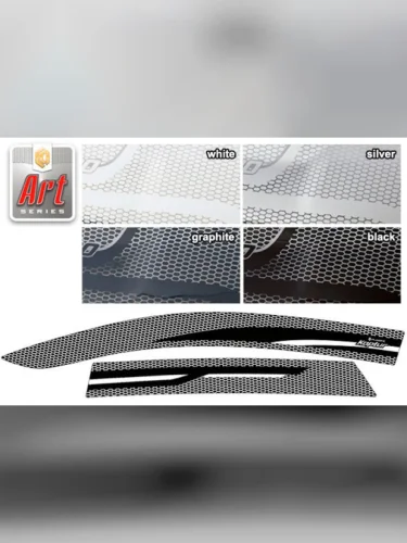 Ветровики дверей Серия Art графит Renault Kaptur  2016–н.в.