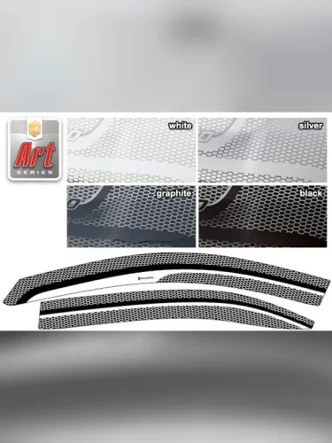 Ветровики дверей Серия Art графит Skoda Rapid  2020–н.в. 