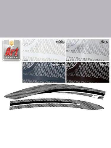 Ветровики дверей Серия Art графит Solaris KRS I поколение, седан 2024 - н.в.