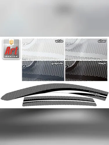 Ветровики дверей Серия Art графит Subaru Impreza  2008-2011