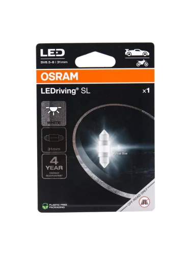 Лампа светодиодная 12V C5W SV8.5-8 31мм блистер (1шт.) LEDriving SL OSRAM