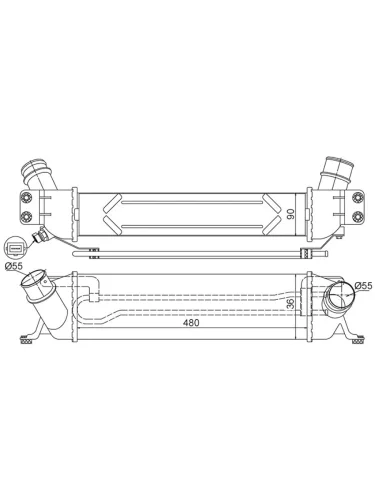 Интеркулер HYUNDAI H-1STAREX 07-
