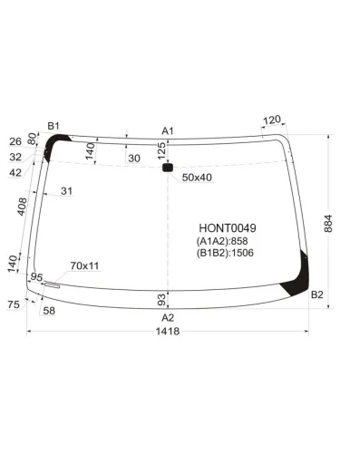 Стекло лобовое Honda HR-V 98-07