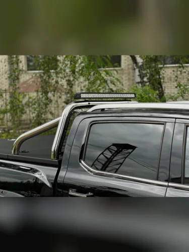 Защита кузова и заднего стекла (для крышки) 76,1 мм со светодиодной фарой Foton Tunland V7 2.0 Diesel АКПП 4WD 2024