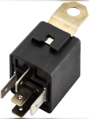 Реле электромагнитное 12V 5-ти контактное 3020А переключ. с кроншт. с резистором ЭМИ