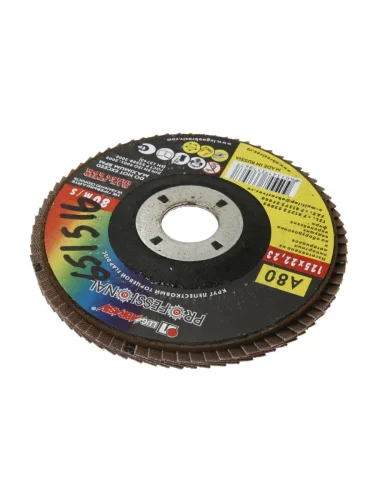 Круг лепестковый торцевой 125х22мм Р80 (№20) тип 1 ЛУЖСКИЙ АЗ