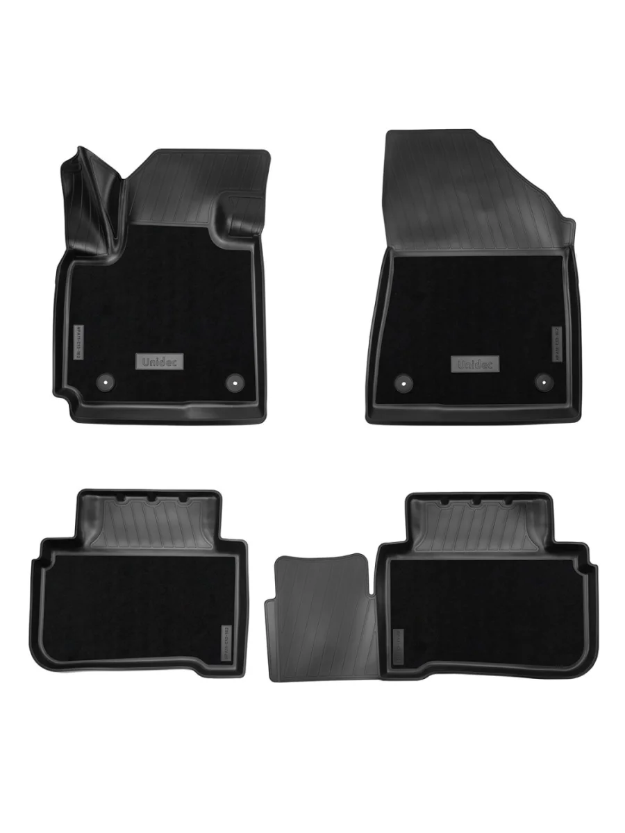 Комплект комбинированных ковриков в салон Norplast Unidec Changan CS55 Plus (2021-2025) (черный)  в Воронеже Воронежской области