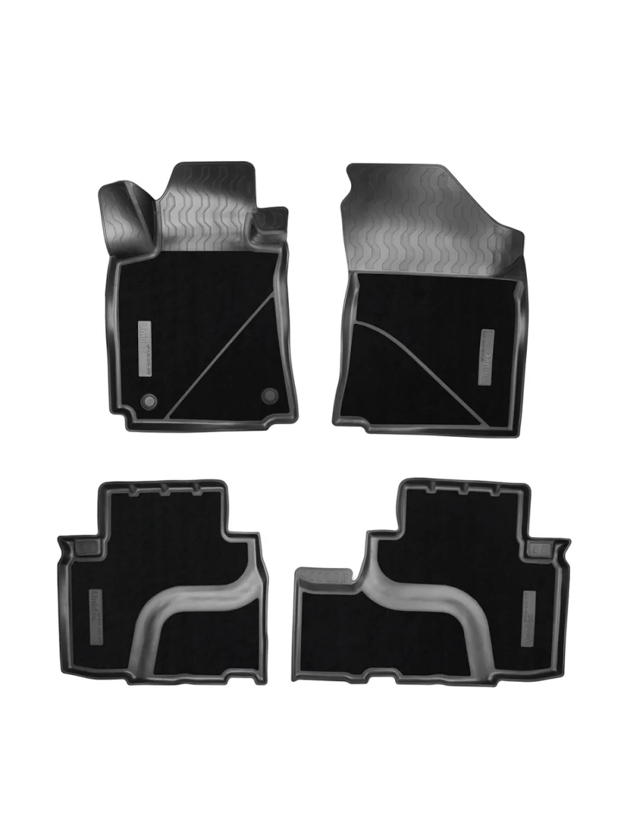 Комплект комбинированных ковриков в салон Norplast Unidec Changan CS75 дорестайлинг (2013-2017) (черный)  в Перми Пермском крае