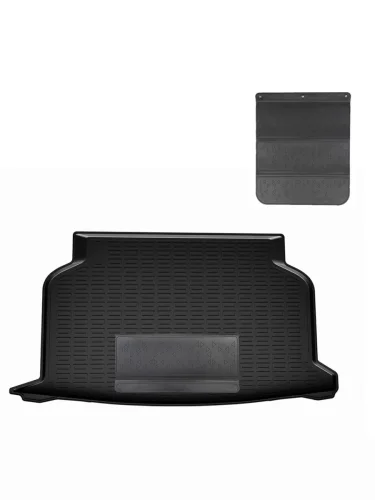 Коврик багажника (полиуретан) Norplast Unidec (черный с полиуретановым фартуком) MG 3 3 ZP22 хэтчбэк 5 дв. (2024-2025)