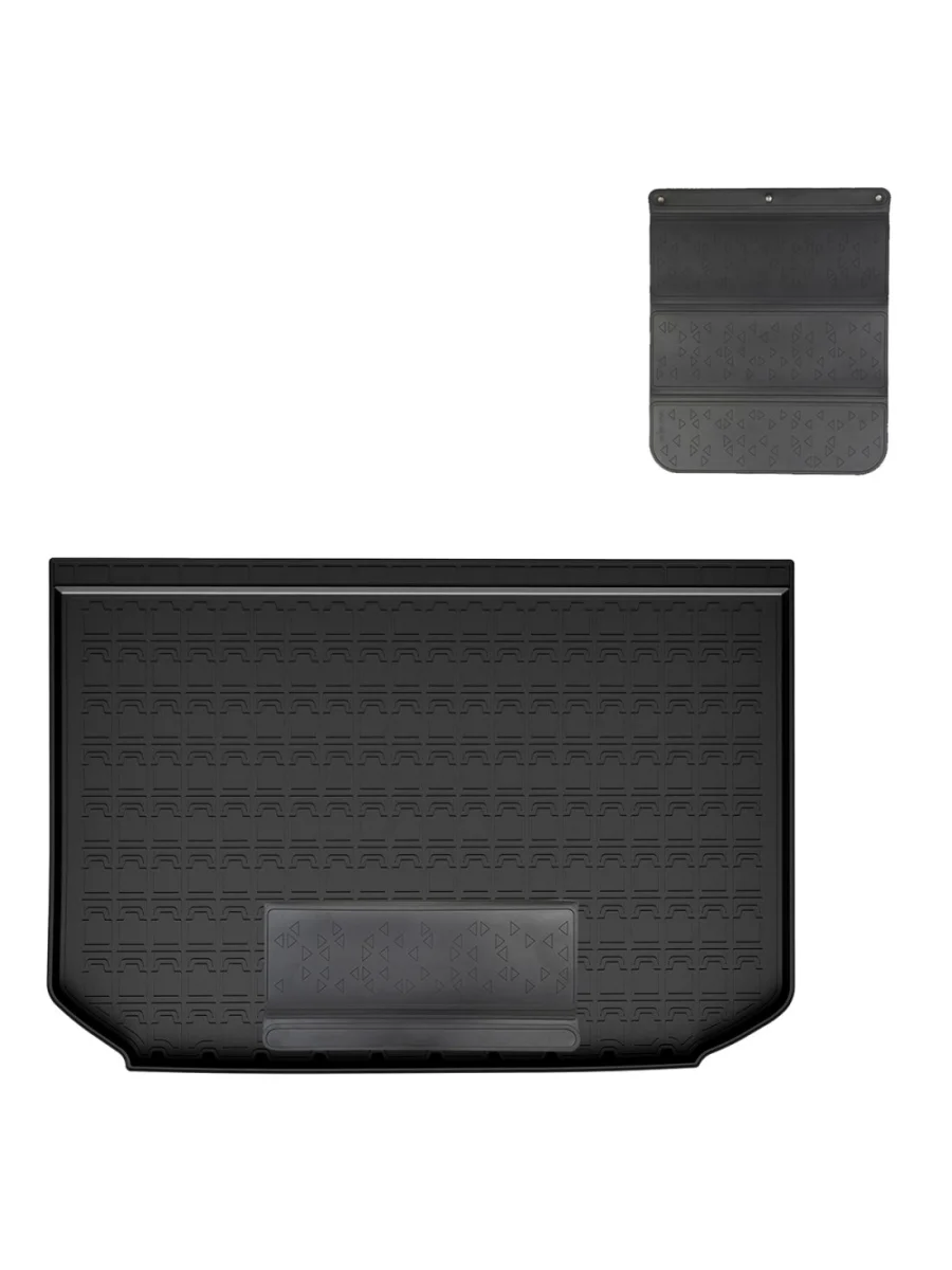 Коврик багажника (полиуретан, Hybrid, Edition One) Norplast Unidec Tank 700 (2024-2025) (черный с полиуретановым фартуком)  в Воронеже Воронежской области