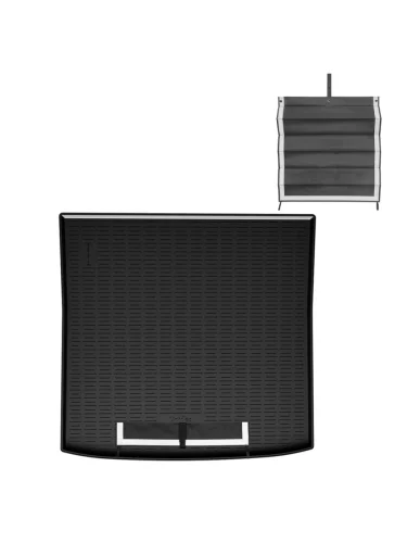 Коврик багажника (полиуретан) Norplast Unidec (черный с текстильным фартуком) Peugeot 5008 P67 (2024-2025)
