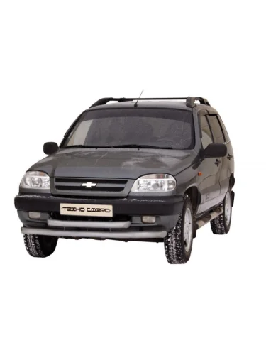 Защита переднего бампера (труба двойная) (d63.5) Техно Сфера Лада ВАЗ 2123 (Нива Шевроле) 1 рестайлинг (2009-2020)