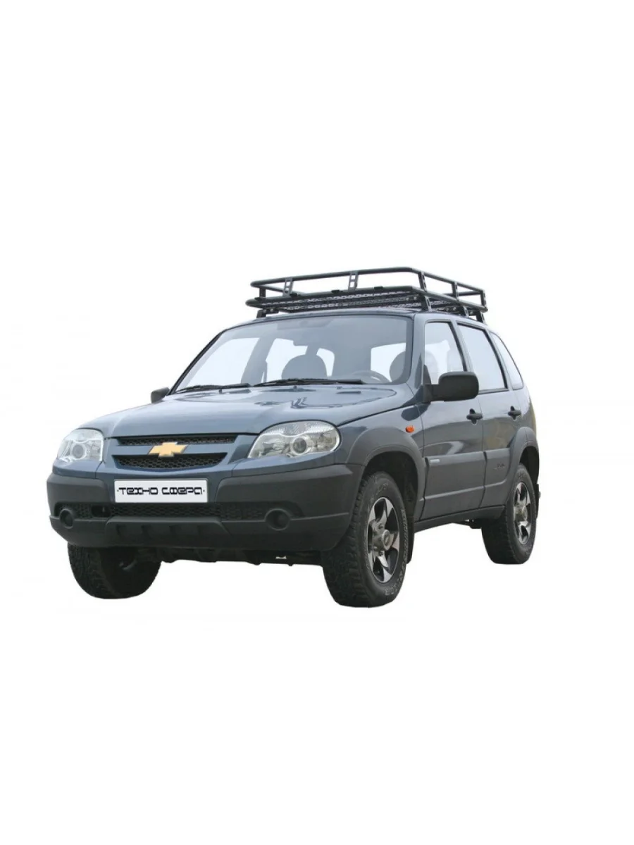 Багажник Трофи экспедиционный с сеткой Техно Сфера Лада ВАЗ 2123 (Нива Шевроле) дорестайлинг (2002-2008) (черный)  в Керчи Республика Крым