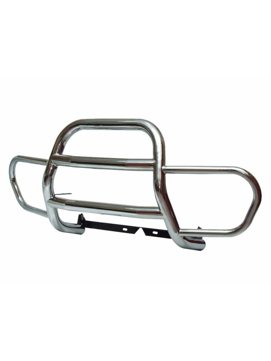 Защита переднего бампера (с ушами) (d63.5) Техно Сфера Лада ВАЗ 2123 (Нива Шевроле) дорестайлинг (2002-2008) (нержавейка)  с доставкой в г. Керчь