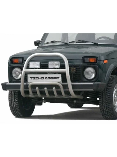 Защита переднего бампера (верх с трубой) Техно Сфера Лада ВАЗ нива 4х4 2131 Урбан 3 дв. дорестайлинг (2014-2019)