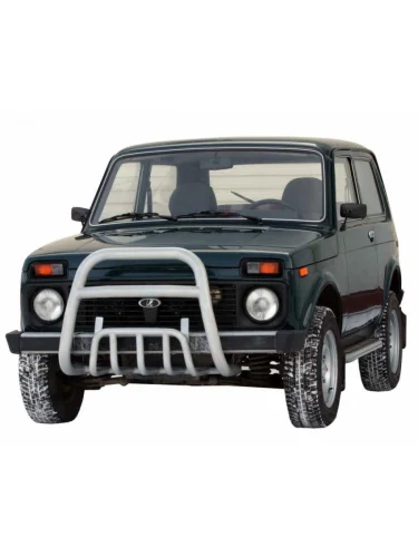 Защита переднего бампера (верх с трубой) (d63.5) Техно Сфера Лада ВАЗ нива 4х4 2131 Урбан 3 дв. дорестайлинг (2014-2019)