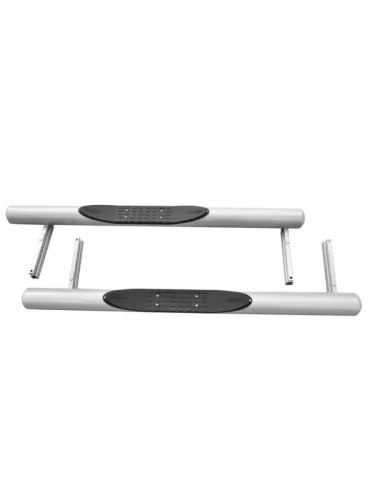 Пороги труба с проступью с металлической заглушкой Техно Сфера Лада ВАЗ Нива 4х4 2121 3 дв. дорестайлинг (1977-2019)