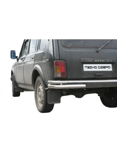 Защита заднего бампера (уголки двойные) Техно Сфера Лада ВАЗ Нива 4х4 2121 3 дв. дорестайлинг (1977-2019)