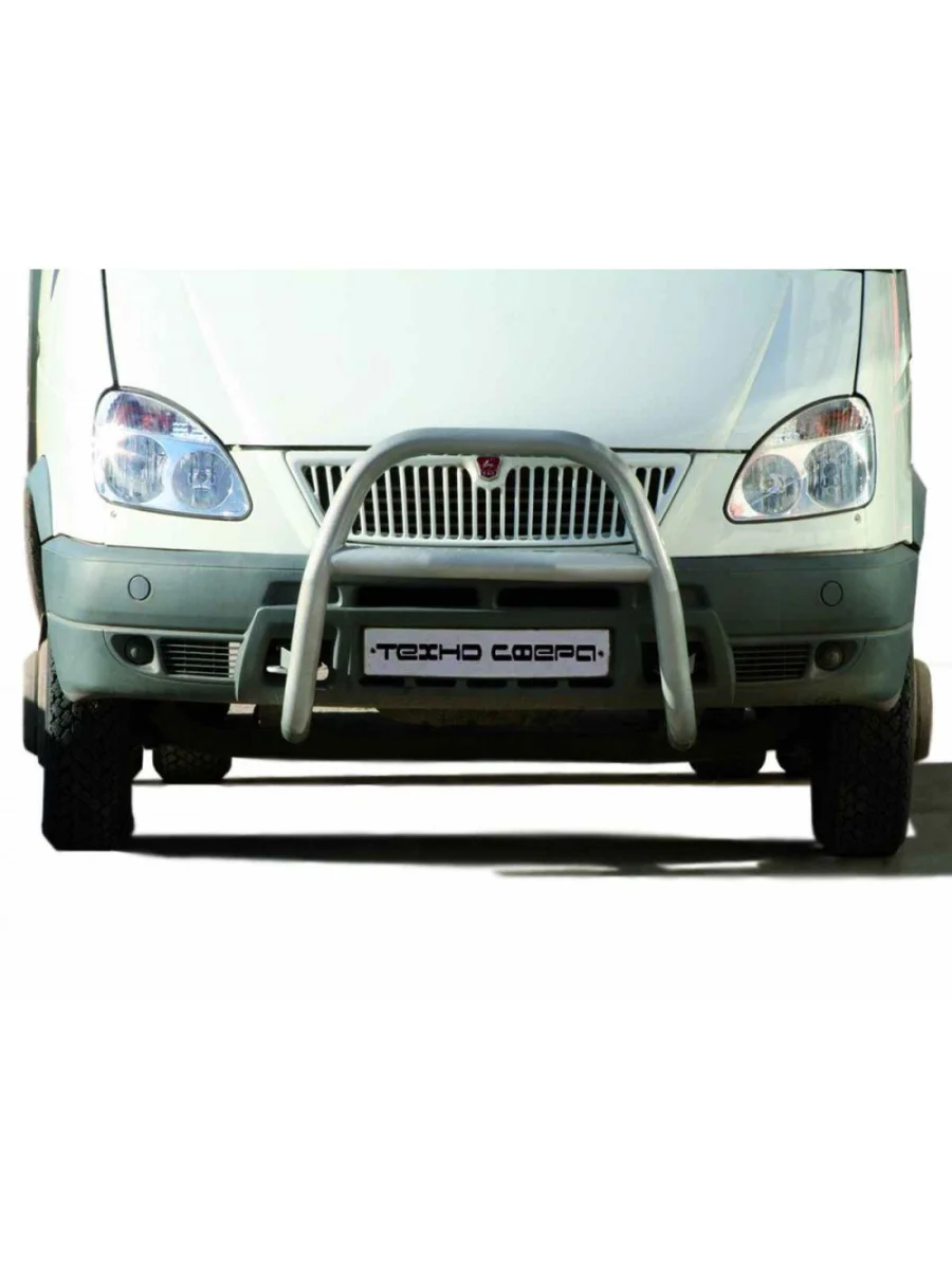 Защита переднего бампера Техно Сфера ГАЗ ГАЗель 2705,Бизнес 2-ой рестайлинг цельнометаллический фургон (2010-2025) (Черный матовый)  в Перми Пермском крае