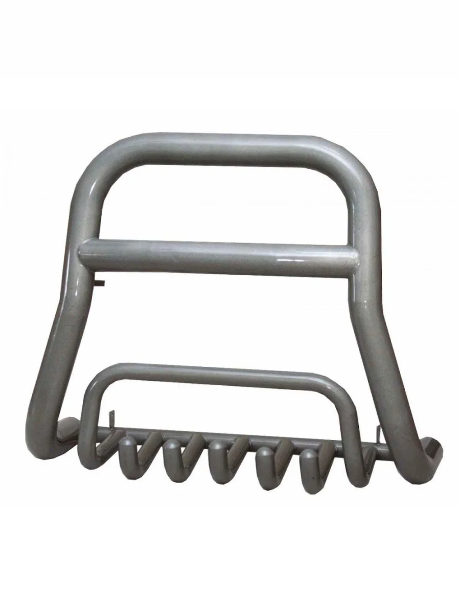 Передок (верх-труба с защитой) (d76) Техно Сфера Уаз Патриот 3163 5-дв. 1-ый рестайлинг (2014-2016) (Черный матовый)  в Самаре Самарской области