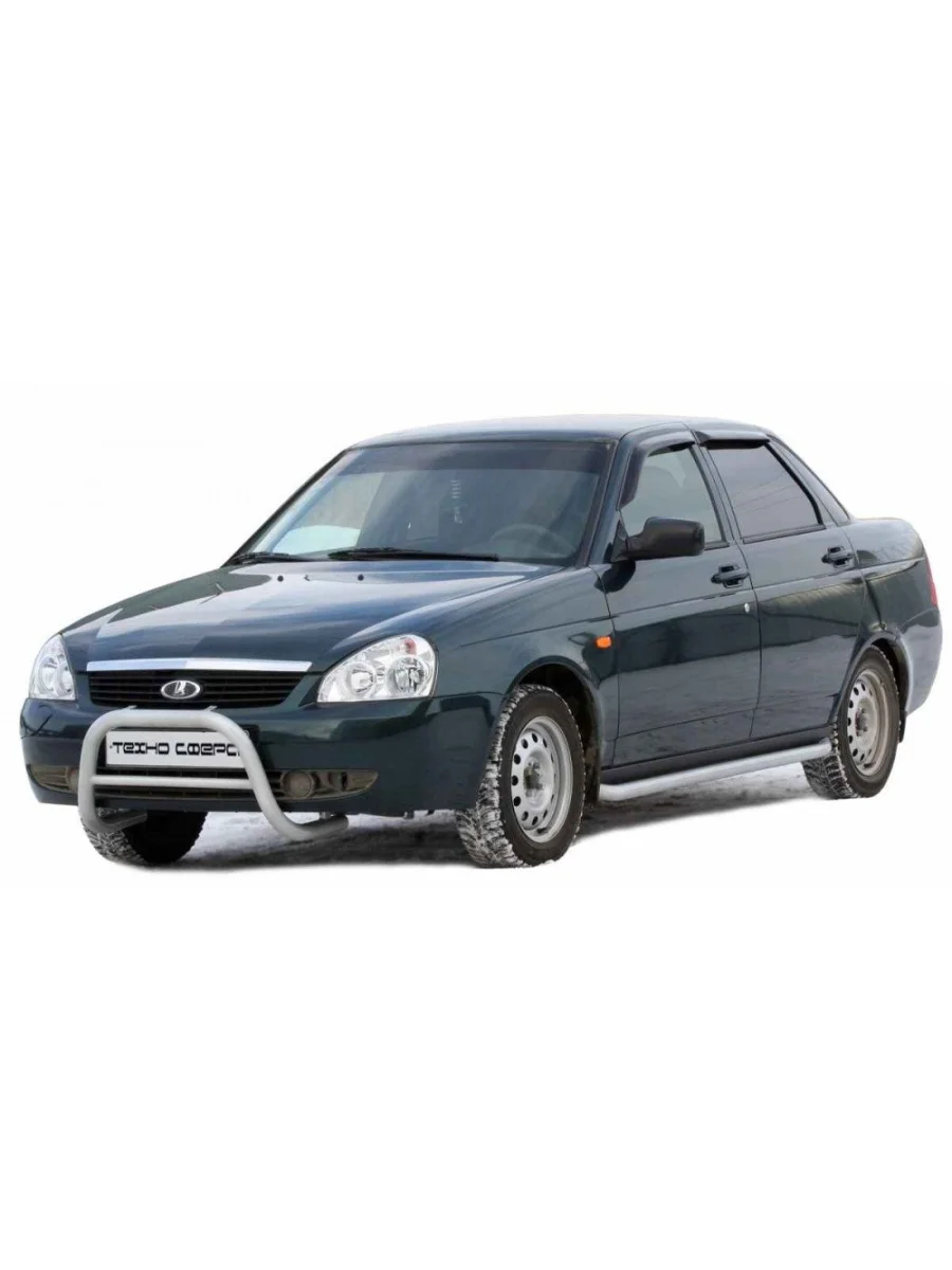 Пороги Техно Сфера Лада ВАЗ Приора 2170 седан дорестайлинг (2007-2014) (Черный матовый)  в Керчи Республика Крым