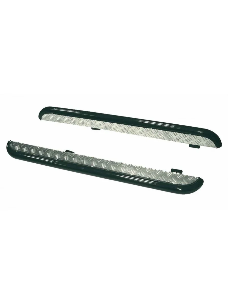 Пороги с алюминиевым листом Техно Сфера Уаз 469 (1972-2011) (Черный матовый)  в Воронеже Воронежской области