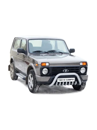 Передок (акул с дополнительной защитой двигателя) (d63.5) Техно Сфера Лада ВАЗ нива 4х4 2131 Урбан 3 дв. дорестайлинг (2014-2019)