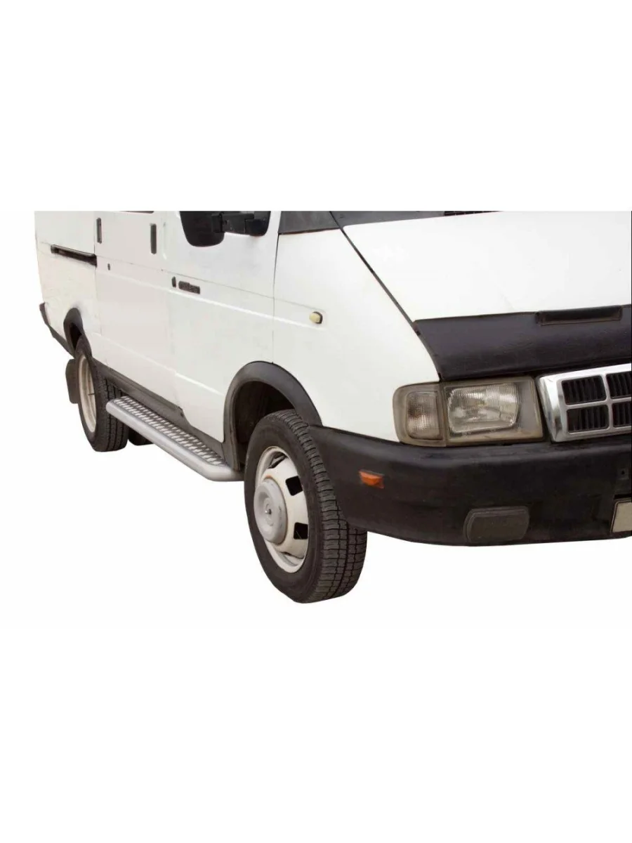  Защита порогов (левая сторона) Техно Сфера ГАЗ Баргузин 2217 автобус дорестайлинг (1998-2002) (Черный матовый)  в Керчи Республика Крым