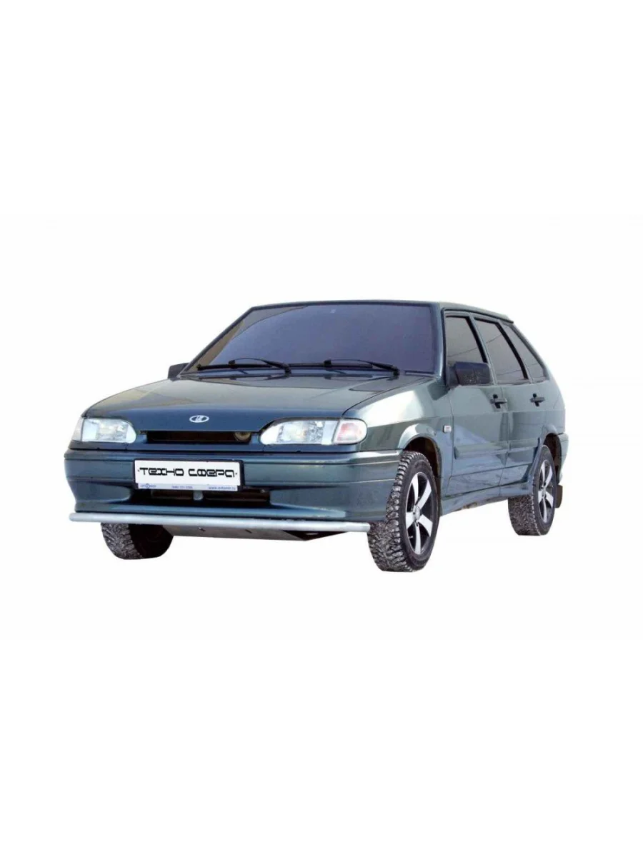 Защита переднего бампера (труба) (d43) Техно Сфера Лада ВАЗ 2115 (1997-2012) (Черный матовый)  в Воронеже Воронежской области