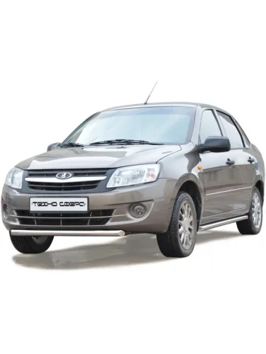 Защита переднего бампера (труба) (d51) Техно Сфера Лада ВАЗ Гранта 2190 седан  дорестайлинг (2011-2017)