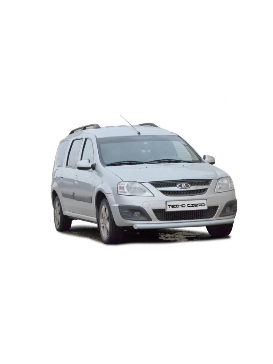  Защита переднего бампера (труба) (d63.5) Техно Сфера Лада ВАЗ Ларгус рестайлинг R90 (2021-2025) (Черный матовый)  с доставкой в г. Керчь