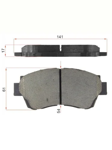 Колодки тормозные (Спереди) Toyota Camry (XV20) 86-02  Crown 91-07  Mark II (X90 X100 X110) 92-04