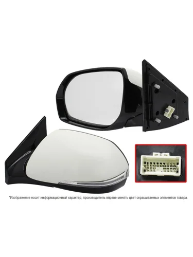 Зеркало Hyundai Santa Fe 15-19 (Слева Обогрев Регулировка Повторитель поворота Подсветка 10 кон