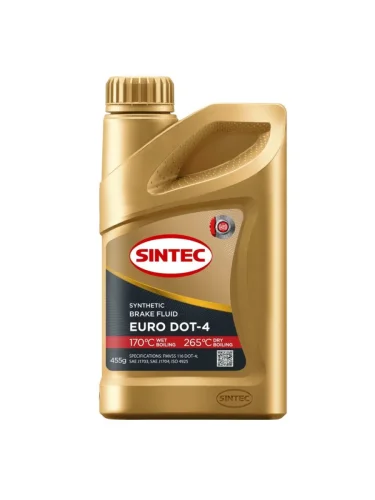 Жидкость тормозная DOT-4 0.455кг Euro SINTEC